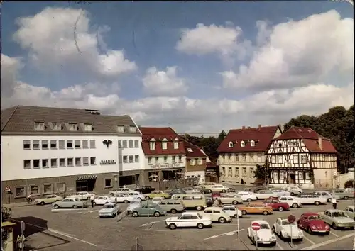 Ak Dieburg in Hessen, Marktplatz, Parkplatz