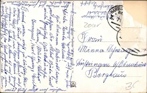 Ak Hamburg Bergedorf, Partie im Schlosspark