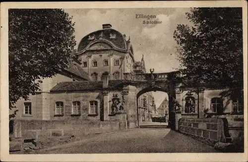 Ak Ellingen in Mittelfranken Bayern, Schlosstor