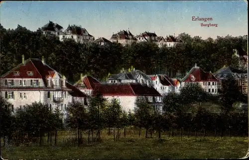 Ak Erlangen in Mittelfranken Bayern, Burgberg