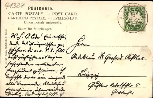 Ak Gößweinstein in Oberfranken, Ort, Kirche, Burg