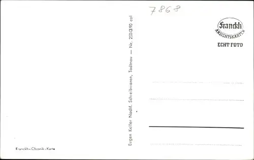 Ak Todtnau im Südschwarzwald, Totalansicht