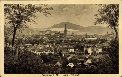 Ak Freiburg im Breisgau, Ort vom Hebsack gesehen