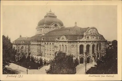 Ak Freiburg im Breisgau, Stadttheater