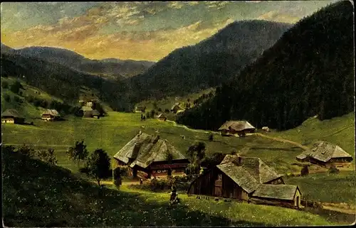 Künstler Ak Hoffmann, H., Todtmoos im Schwarzwald, Gesamtansicht