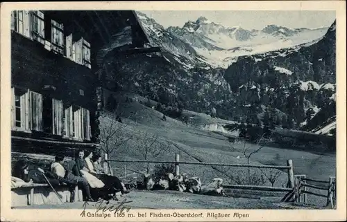 Ak Fischen im Allgäu Schwaben, Alpenhaus Gaisalpe