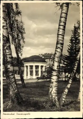 Ak Františkovy Lázně Franzensbad Region Karlsbad, Franzensquelle