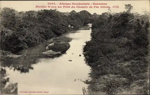 Ak Dahomey Benin, Riviere N'zou au Pont du Chemin de Fer