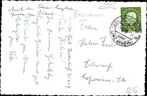 Foto Ak Bruchhausen Unkel am Rhein, Teilansicht von Gut Haanhof
