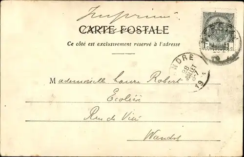 Ak Pierrot père de famille