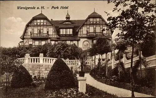 Ak Wernigerode am Harz, Parkhotel