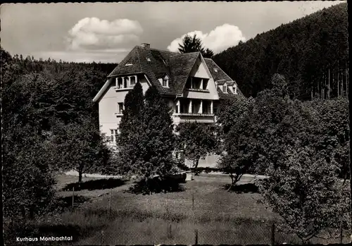 Ak Pforzheim im Schwarzwald, Kurhaus Monbachtal