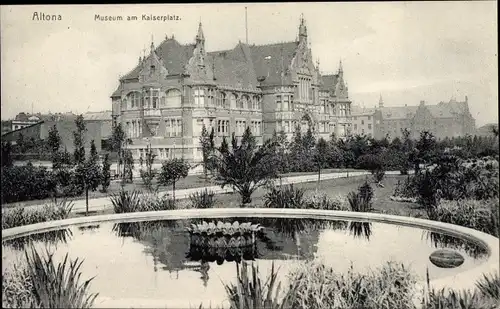 Ak Hamburg Altona, Museum am Kaiserplatz