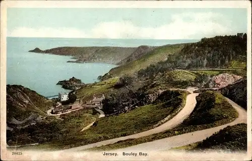Ak Bouley Bay Kanalinsel Jersey, Landschaftspanorama