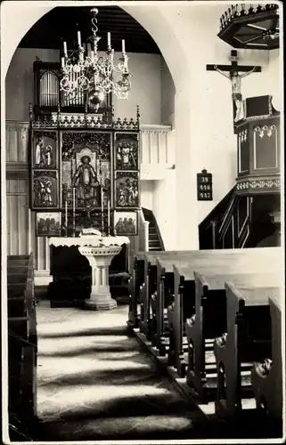 Foto Ak Gunzenhausen im Fränkischen Seenland, Altar in der Kirche