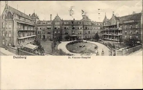 Ak Duisburg im Ruhrgebiet, St. Vincenz Hospital