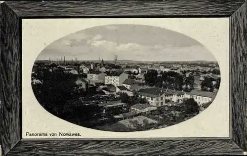 Passepartout Ak Nowawes Babelsberg Potsdam, Blick auf den Ort