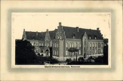 Passepartout Ak Nowawes Babelsberg Potsdam, Oberlin Kreiskrankenhaus