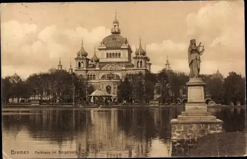 Ak Hansestadt Bremen, Parkhaus im Bürgerpark