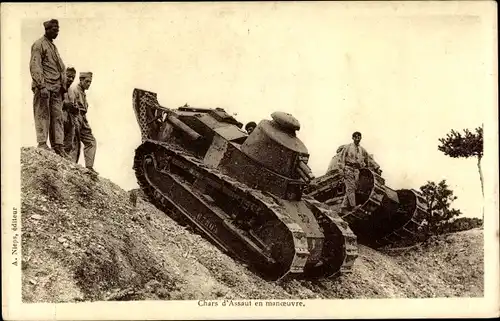 Ak Chars d'Assaut en manoeuvre, Französische Panzer