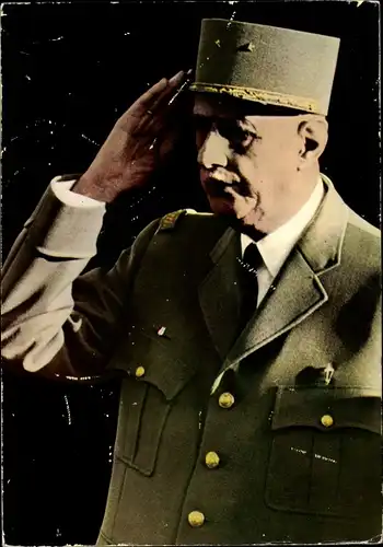 Ak Französischer General und Präsident Charles de Gaulle, Portrait