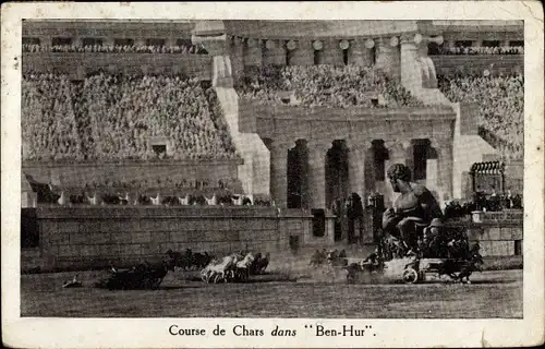 Ak Filmszene Ben Hur, Course de Chars, Wagenrennen