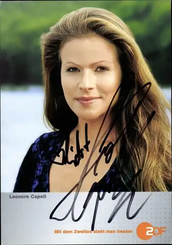 Ak Schauspielerin Leonore Capell, Autogramm