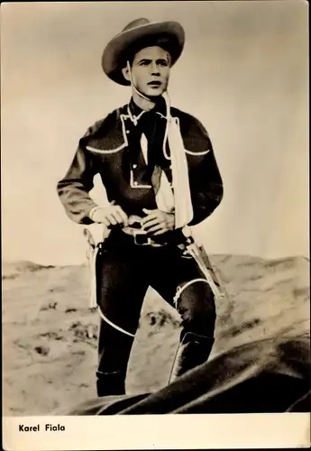 Ak Schauspieler Karel Fiala, Cowboy, Limonaden Joe