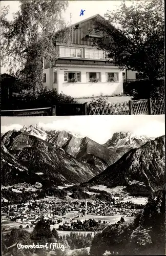 Ak Oberstdorf im Oberallgäu, Haus Wiegand, Gesamtansicht