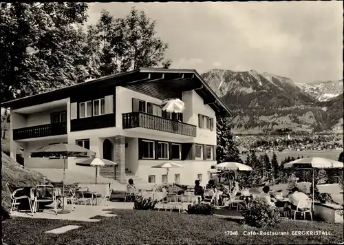 Ak Oberstdorf im Oberallgäu, Café Restaurant "Bergkristall" am Höllwiesenweg