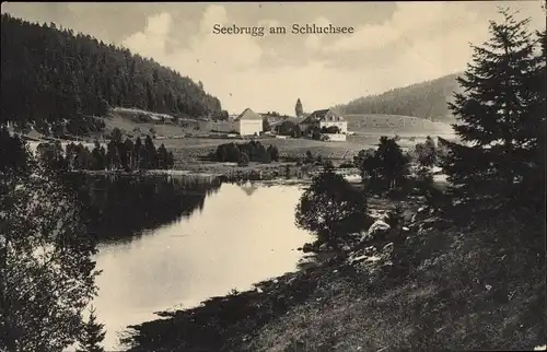 Ak Seebrugg Schluchsee im Schwarzwald, Gasthof und Pension Joh. Jehle