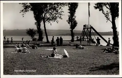 Ak Radolfzell am Bodensee, Strandbad