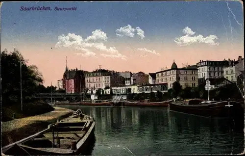 Ak Saarbrücken Saarland, Saarpartie