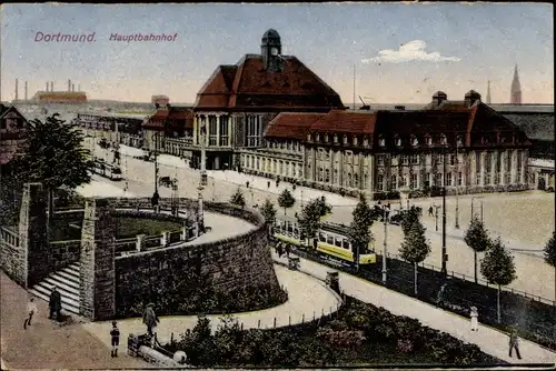 Ak Dortmund im Ruhrgebiet, Hauptbahnhof