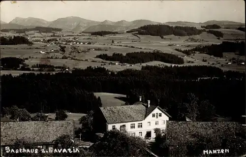 Foto Ak Lindenberg im Allgäu Schwaben, Gasthaus z. Bavaria