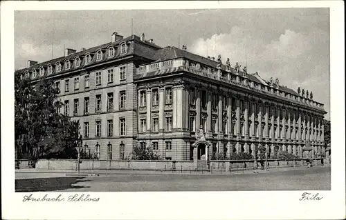 Ak Ansbach Mittelfranken Bayern, Schloss