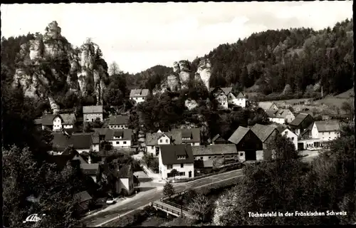 Ak Tüchersfeld Pottenstein in Oberfranken, Teilansicht