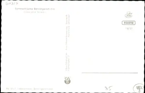 Ak Behringersmühle Gößweinstein in Oberfranken, Gesamtansicht