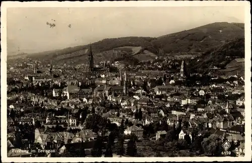 Ak Freiburg im Breisgau, Gesamtansicht