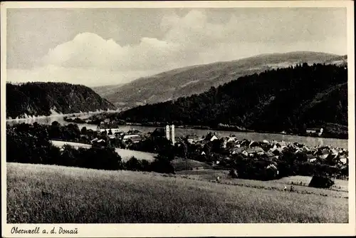 Ak Obernzell an der Donau Niederbayern, Ort mit Umgebung