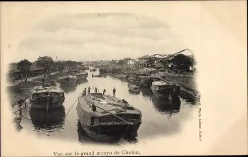 Ak Cholon Vietnam, Vue sur le grand arroyo