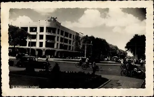Ak Vietnam,  G. M. Charmer Saigon, Fahrradfahrer