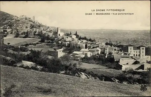 Ak Marsanne Drôme, Vue panoramique