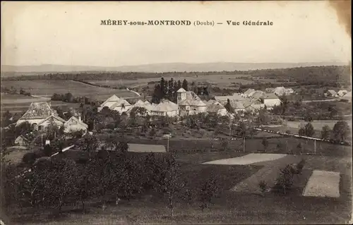 Ak Mérey sous Montrond Doubs, Vue Generale
