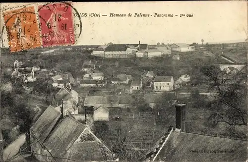 Ak Pierrefonds Oise, Hameau de Palenne, Panorama