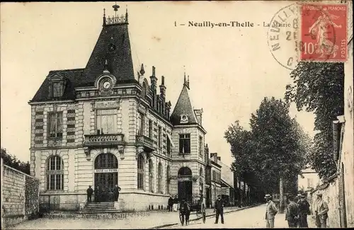 Ak Neuilly en Thelle Oise, La Mairie