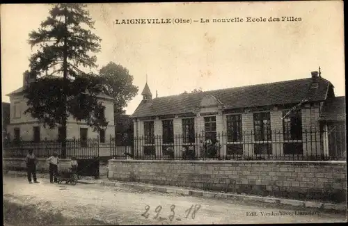 Ak Laigneville Oise, La nouvelle Ecole des Filles