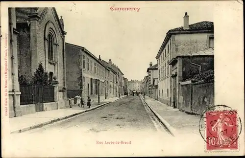 Ak Commercy Lothringen Meuse, Rue Levee de Breuil