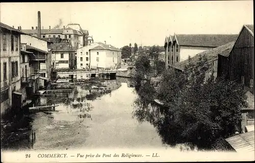 Ak Commercy Lothringen Meuse, Vue prise du Pont des Religieuses