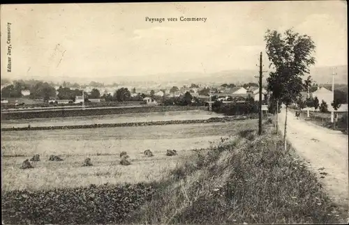 Ak Commercy Lothringen Meuse, Paysage vers Commercy